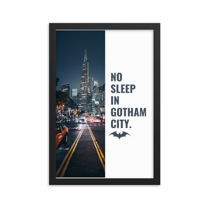 No Sleep x Batsy | Framed 12x18